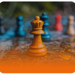Chess piece that represents marketing authenticity