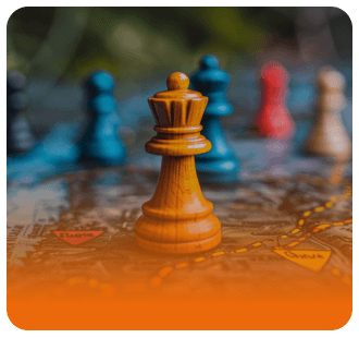 Chess piece that represents marketing authenticity